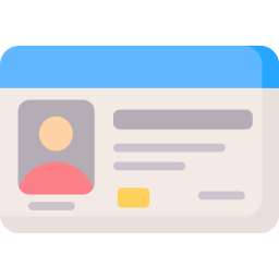 Business card generator icon