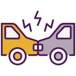 Traffic collision report icon