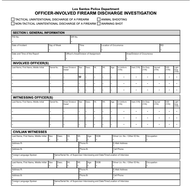 Firearm discharge report icon