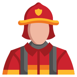 Firefighter generator icon